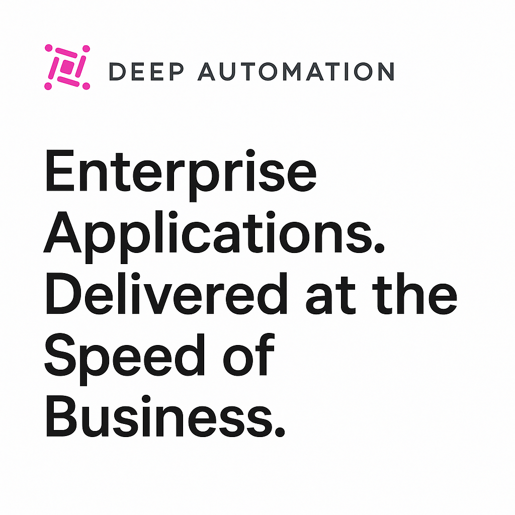 Deep Automation Code Generator Software Generation Automatic