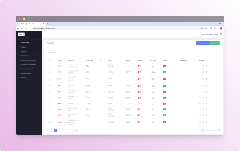 ecommerce code generation entreprise application automation